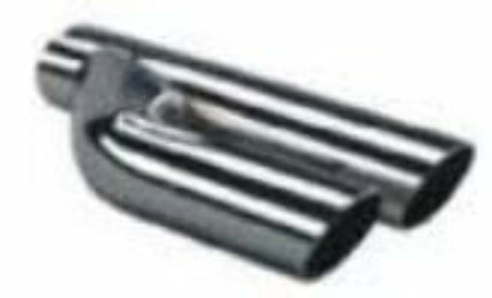 Jones Exhaust exhaust tip steel chrome universal jtt200l-chrome-exhaust-tip-dual-truck-style-6-5 2 inch