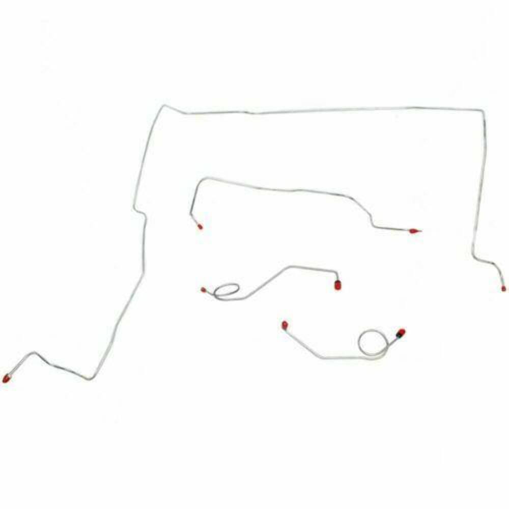 Front Brake Line Kit for 1967-1968 Plymouth Fury drum brakes stainless steel