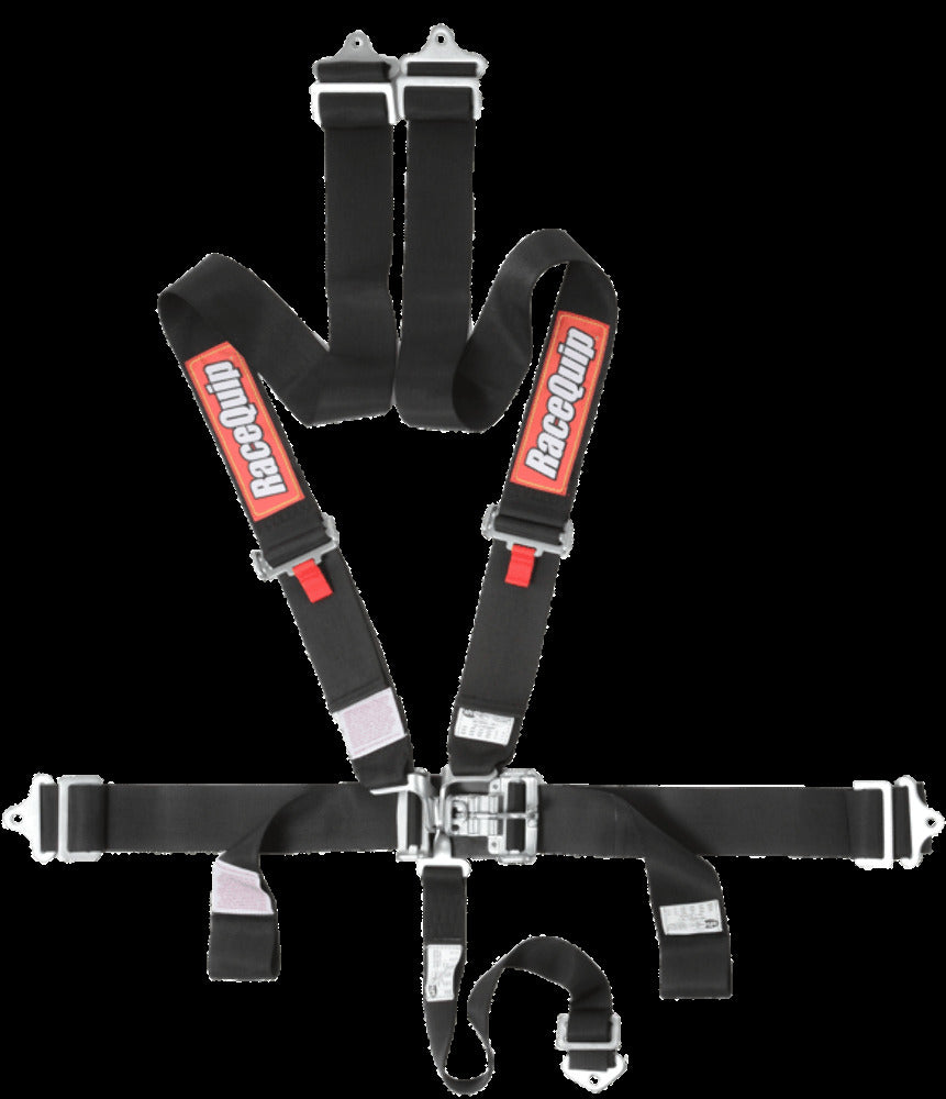 t L & L 5Pt Seat Belt Black - 711001RQP RaceQuip