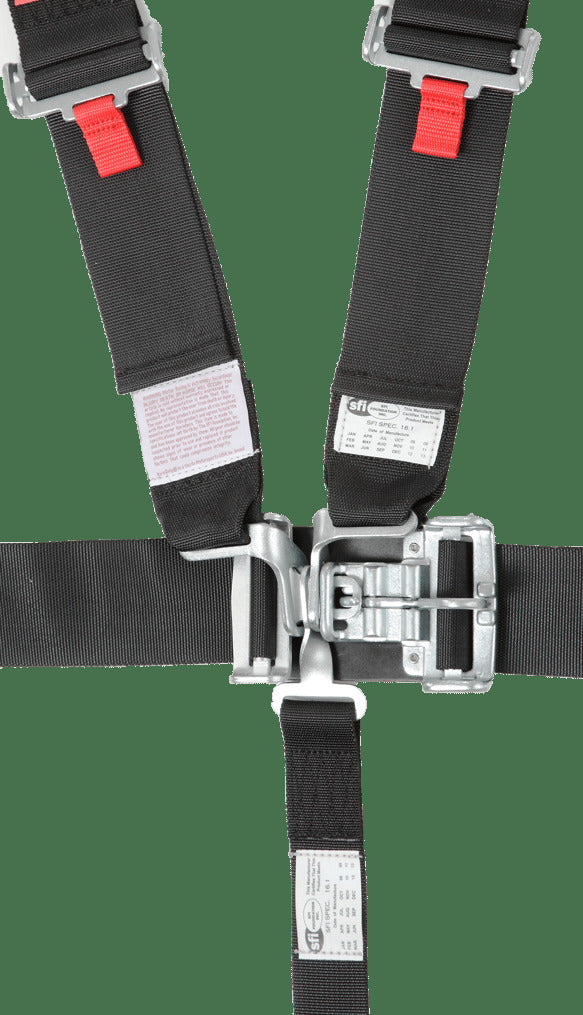 t L & L 5Pt Seat Belt Black - 711001RQP RaceQuip