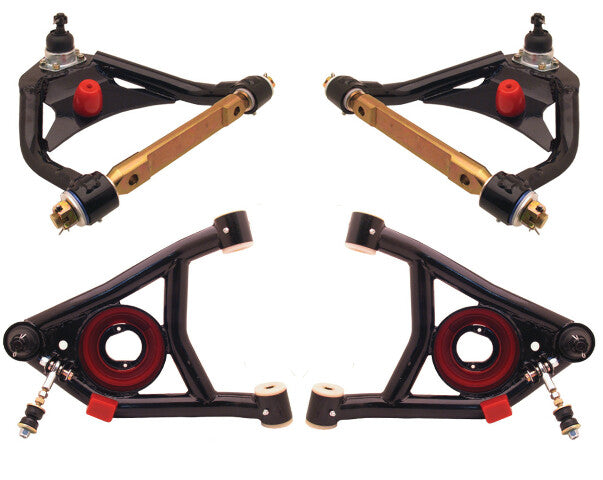 Fits 1964-1972 Chevelle, GM A Body Upper & Lower Control Arms for 1964-1972 Chevy El Camino steel black disc brake fits-1964-1972-chevelle-gm-a-body-upper-lower-control-arms-lcauca