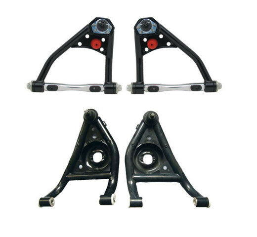 Fits 1967-1969 Camaro/Firebird Upper & Lower Tubular Control Arms for 1967-1969 Chevy El Camino steel black disc brake fits-1967-1969-camaro-firebird-upper-lower-tubular-control-ar