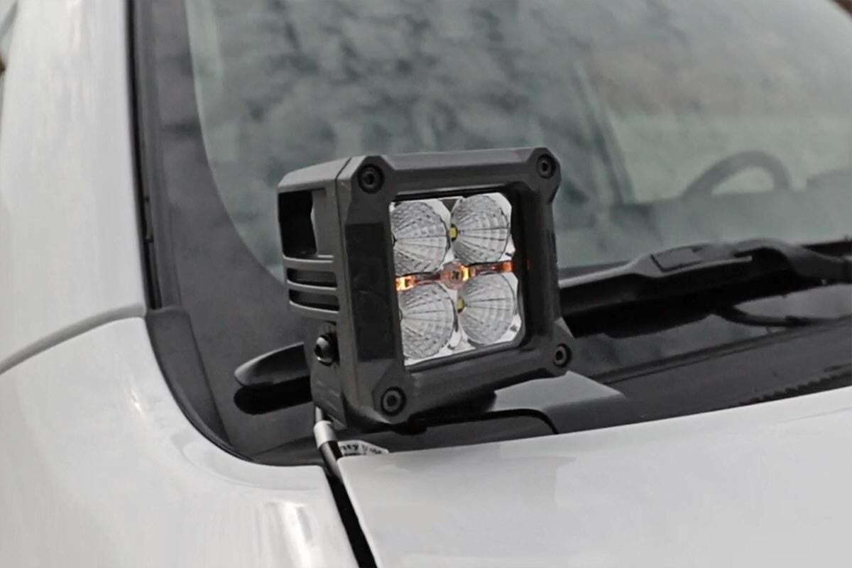 LED Light Kit; Ditch Mount; 3" Chrome Wide Angle Pair 70793
