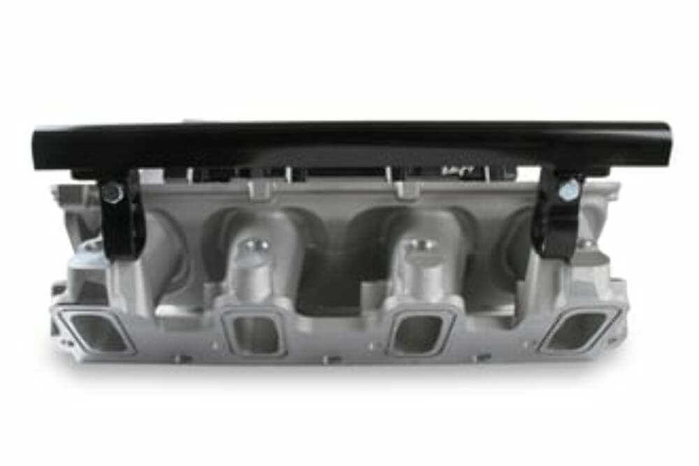 Holley EFI Lo-Ram Manifold Base and Fuel Rails Single Fuel Injector GM LS3/L92 300-670