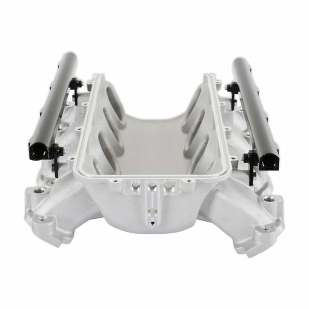 Holley EFI Lo-Ram Manifold Base &Port Inject Fuel Rail-Gm Gen V Lt-Front-Feed-Satin-300-713