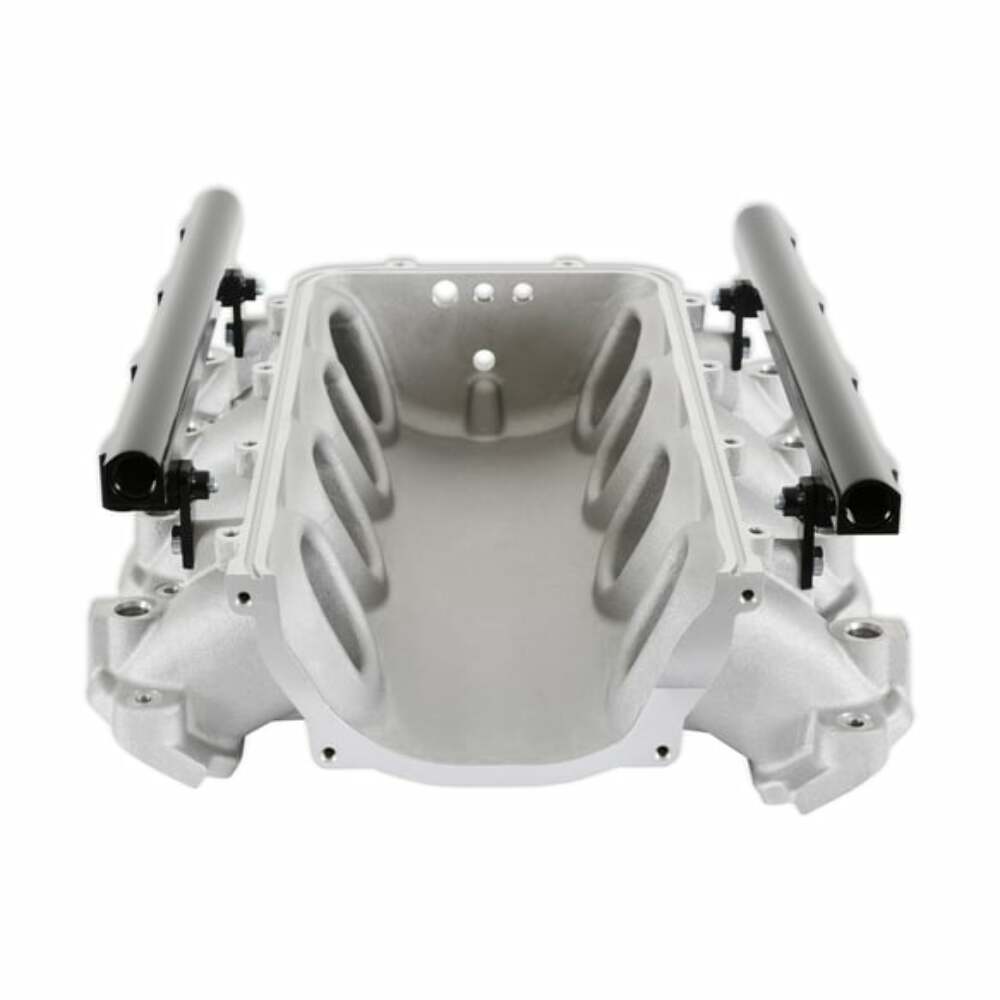 Holley EFI Lo-Ram Manifold Base &Port Inject Fuel Rail-Gm Gen V Lt-Front-Feed-Satin-300-713