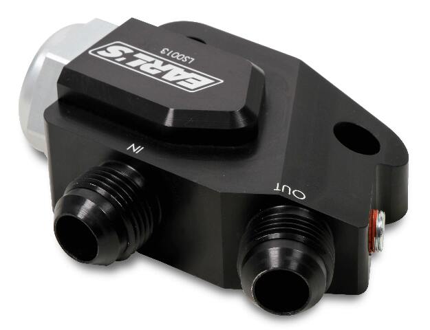 LS Side Mount Oil Cooler Adapter - LS0013ERL AN fitting