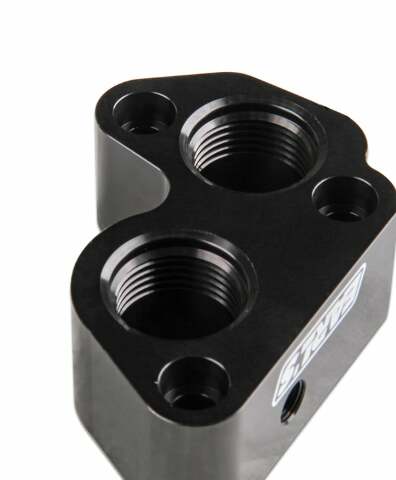 Remote Mount Electric Water Pump Block Adapters - LS0022ERL AN fitting