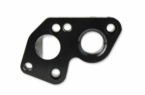 LS0025ERL - Electric Water Pump Block Adapters - Pair - Fits GM LS Engines AN fitting