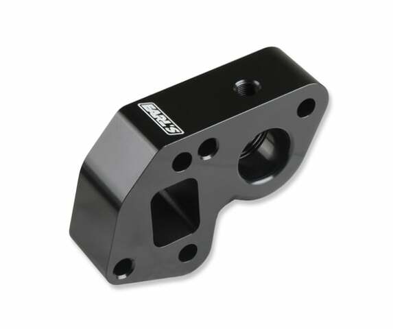 LS0025ERL - Electric Water Pump Block Adapters - Pair - Fits GM LS Engines AN fitting
