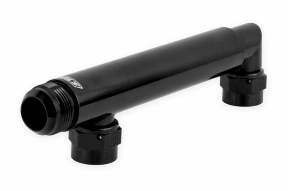 Earls Adjustable Coolant Cross-Over Tube -16 AN x (2) -12 AN - LS0035ERL