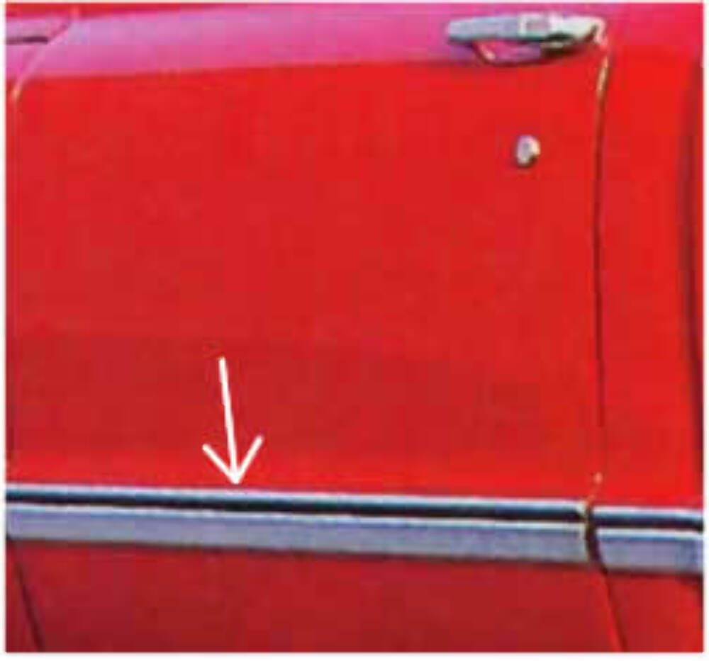 Fits 1967-1968 Chevrolet C10 Pickup; Door Molding LSM12LH