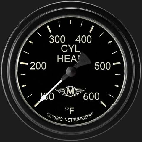 Moal Bomber 2 5/8" Cylinder Head Temp. Gauge MA397BLF