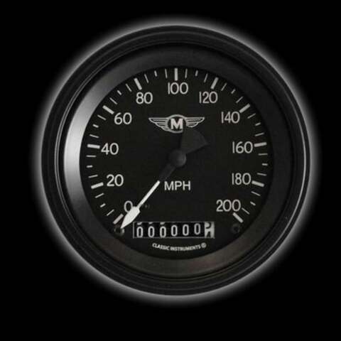 Moal Bomber 3 3/8" Speedometer MA57BLF
