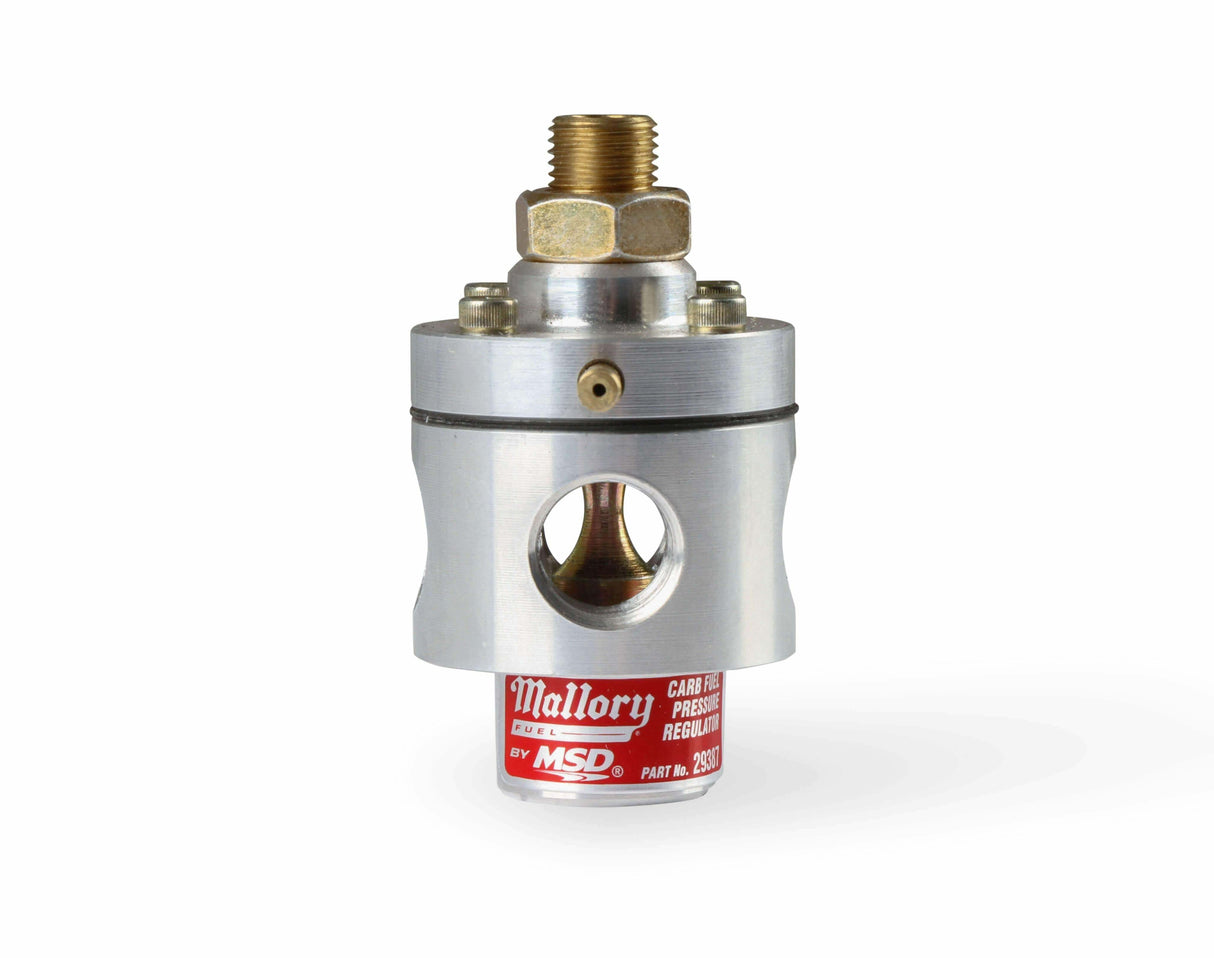 t Mallory 29387 - 3 Port Bypass Regulator - Billet aluminum housing Mallory