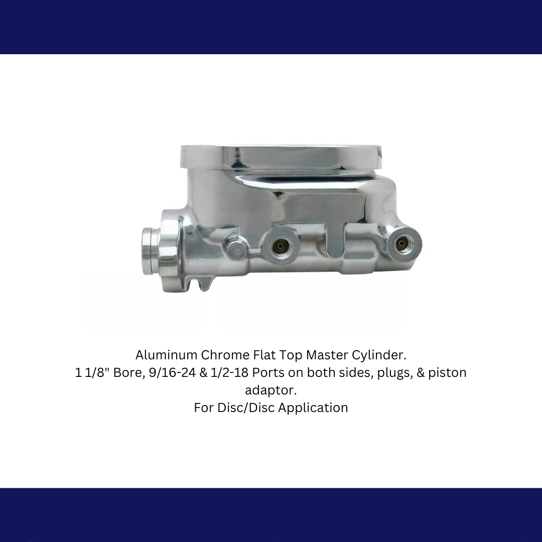 brake master cylinder aluminum chrome mc2912achft MBM