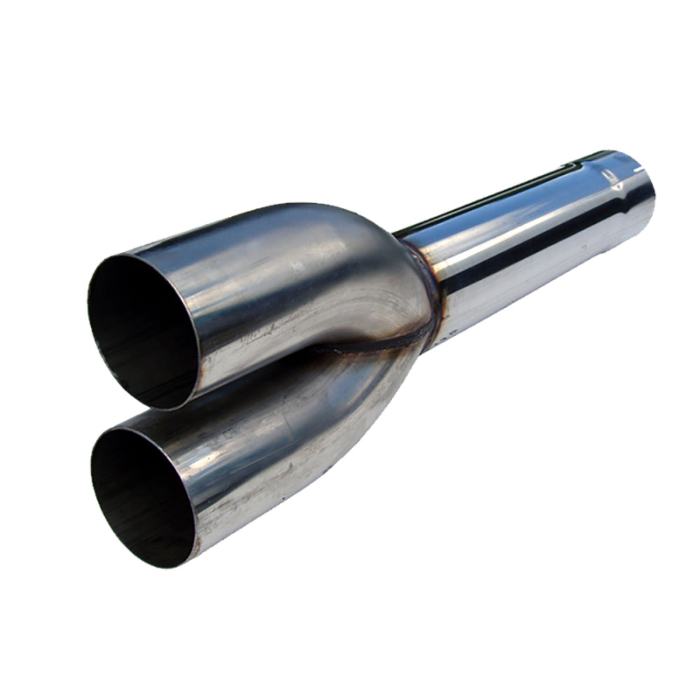 MBRP muffler delete exhaust T409 stainless steel 4 inch inlet 5 inch outlet