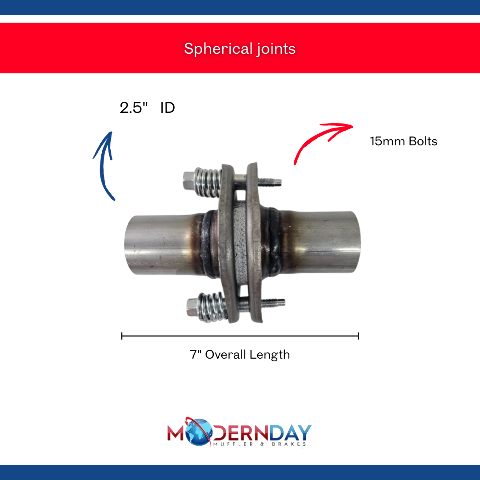 2.5 in Inner Diameter Steel Exhaust Flange Repair Spherical Joint