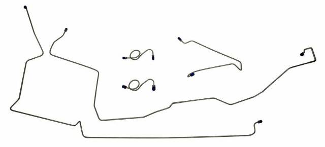 Front Brake Line Set fits 1987-1993 Ford Mustang MFB102 Shafer's Classic Reproductions