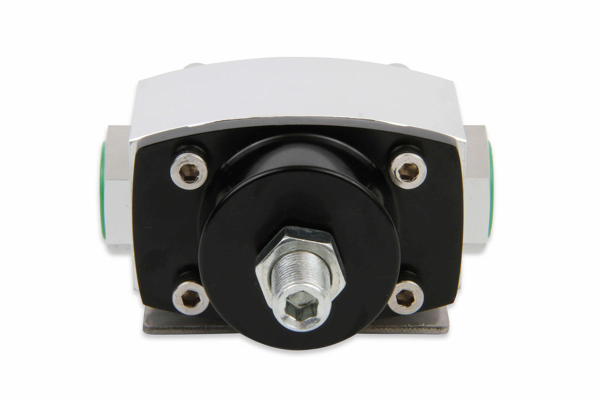 Mr. Gasket fuel pressure regulator fuel pressure range is 4.5 9 PSI aluminum 2015