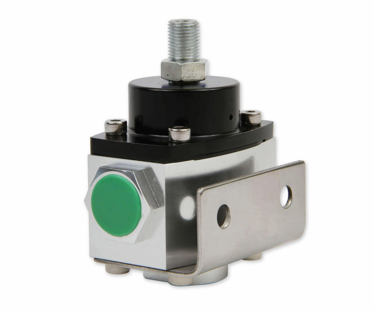 Mr. Gasket fuel pressure regulator fuel pressure range is 4.5 9 PSI aluminum 2015