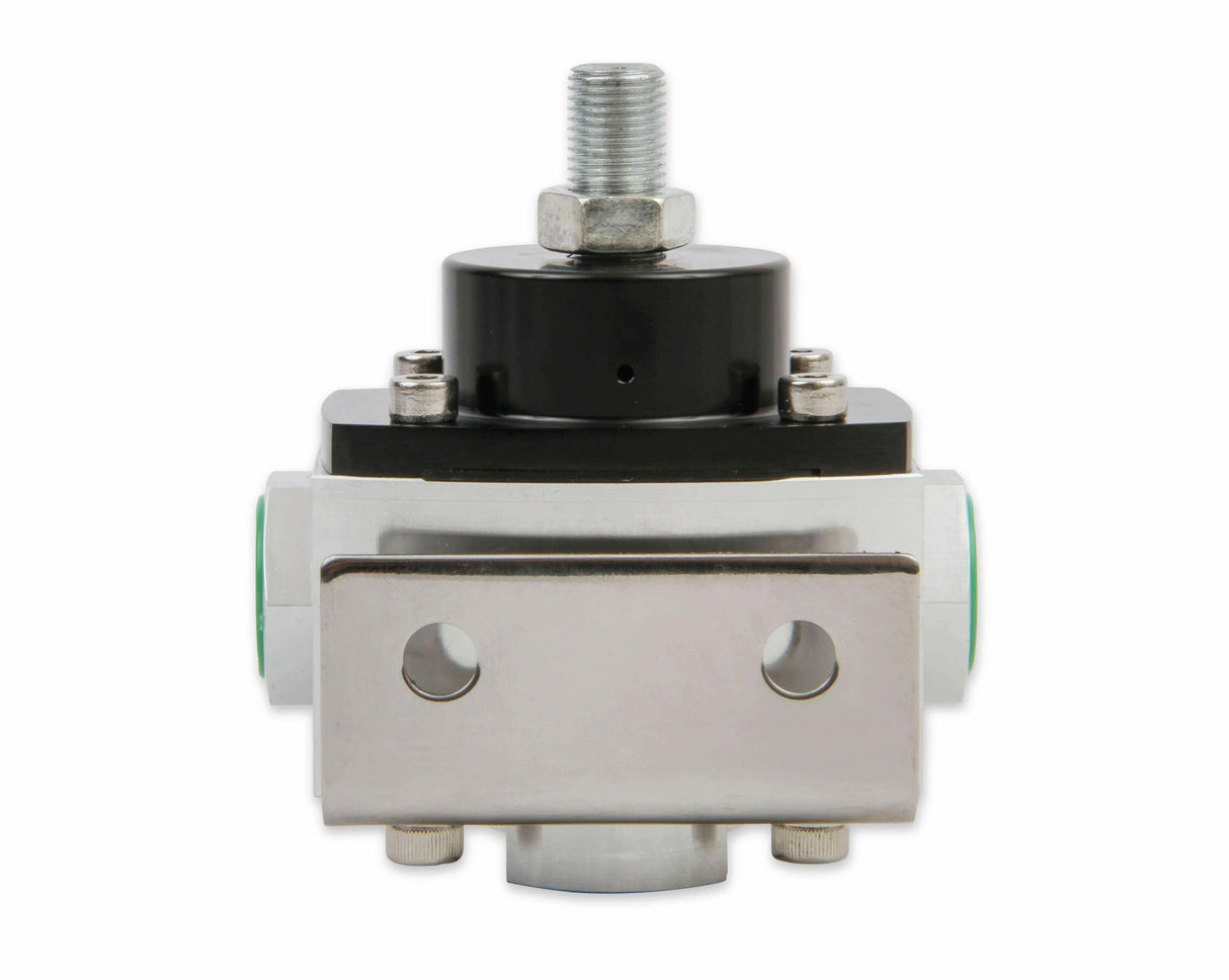 Mr. Gasket fuel pressure regulator fuel pressure range is 4.5 9 PSI aluminum 2015
