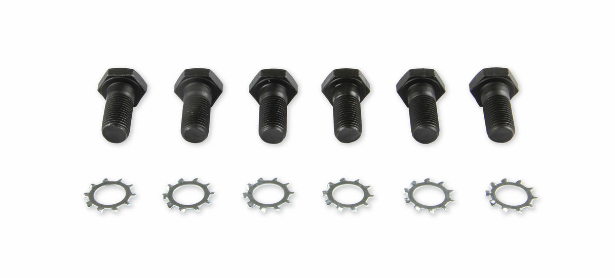Mr. Gasket flywheel bolts Chevy and Ford 7/16 20 x 31/32 black steel 912