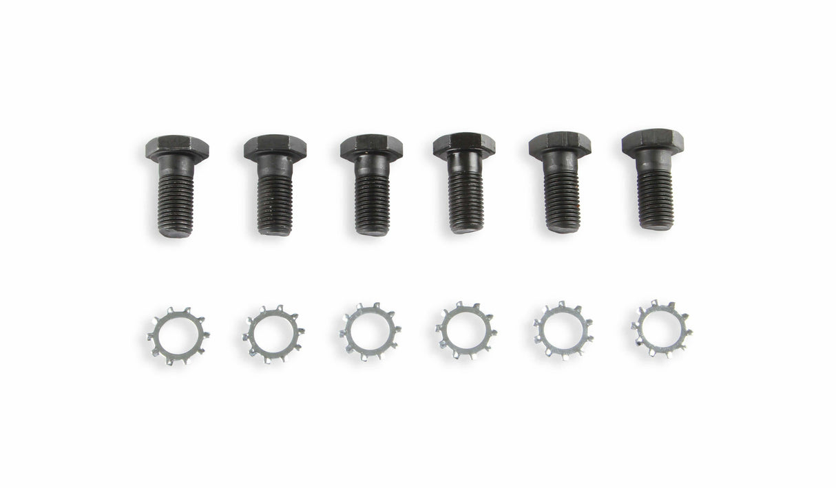Mr. Gasket flywheel bolts Chevy and Ford 7/16 20 x 31/32 black steel 912