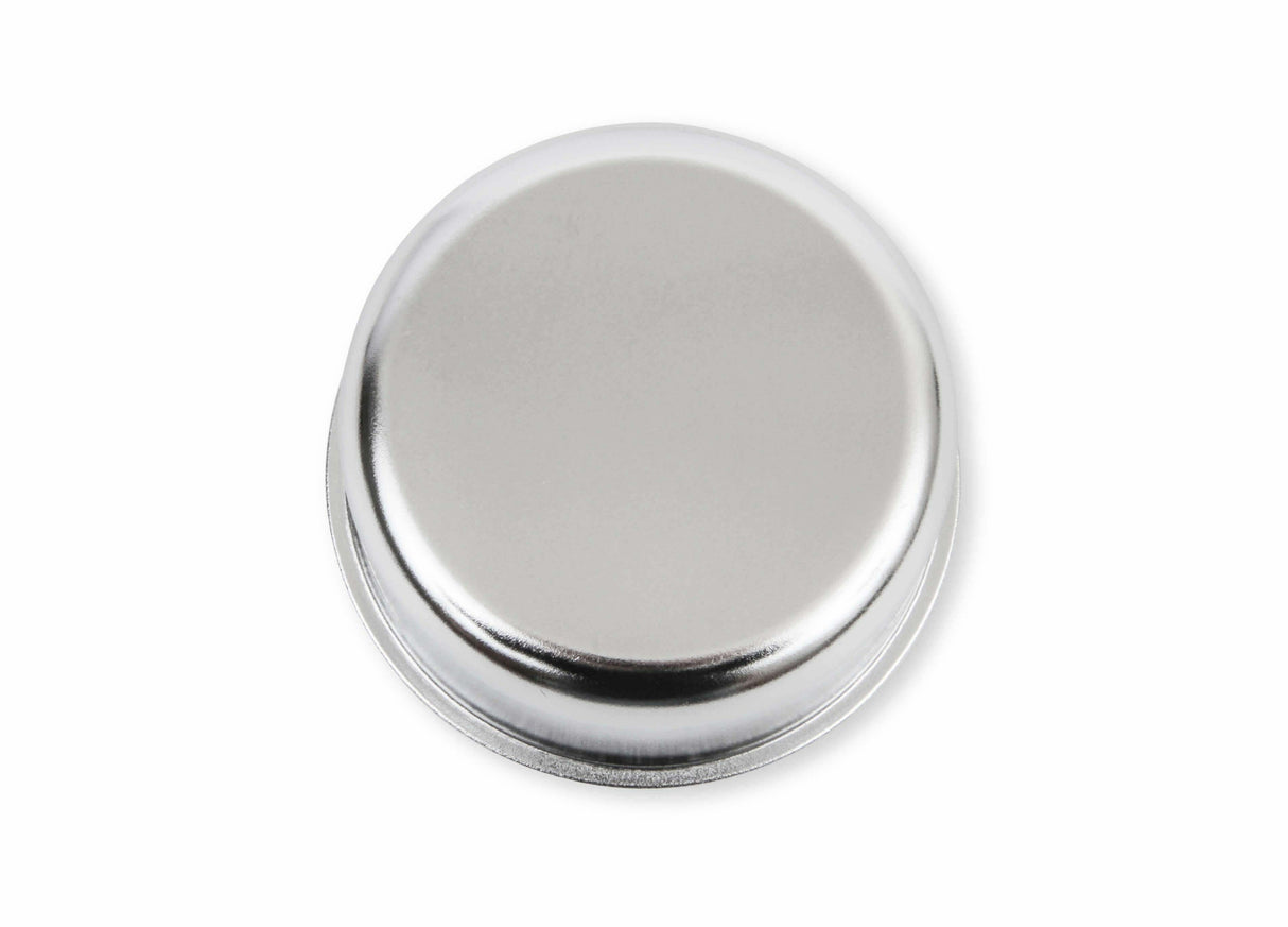 Mr. Gasket breather/oil filler cap push in valve cover breather fits SBC Chevy chrome polished steel 9810
