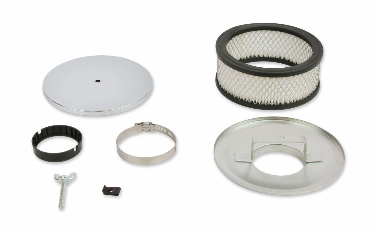 Mr. Gasket air cleaner chrome steel 1490