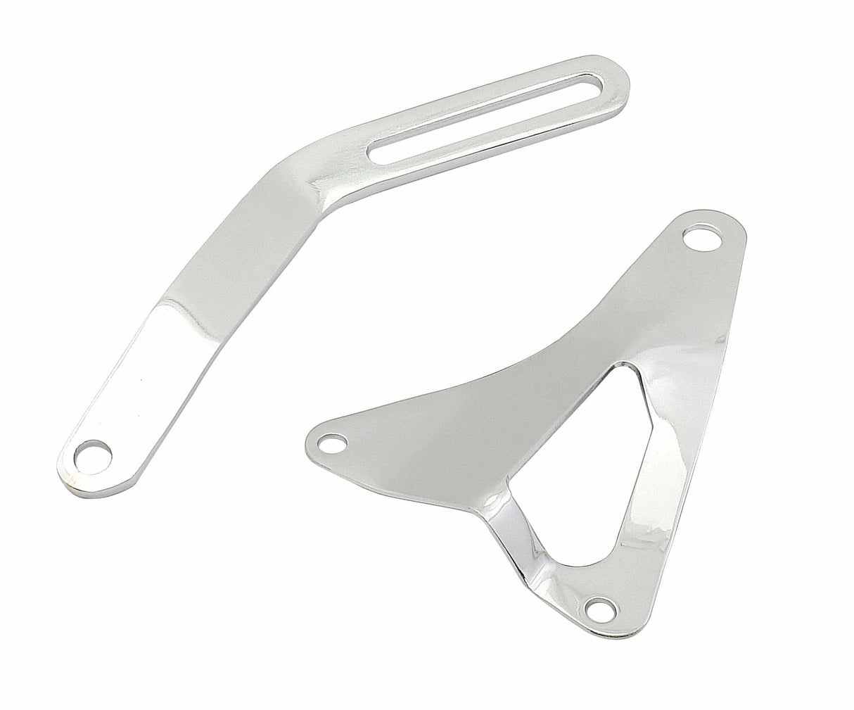 Mr. Gasket alternator bracket chrome Ford polished steel 5185