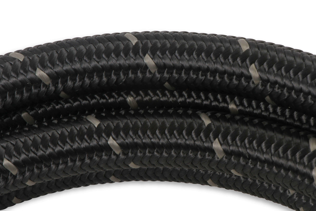 Mr. Gasket black nylon braided hose 10 AN 6 feet rubber 840610