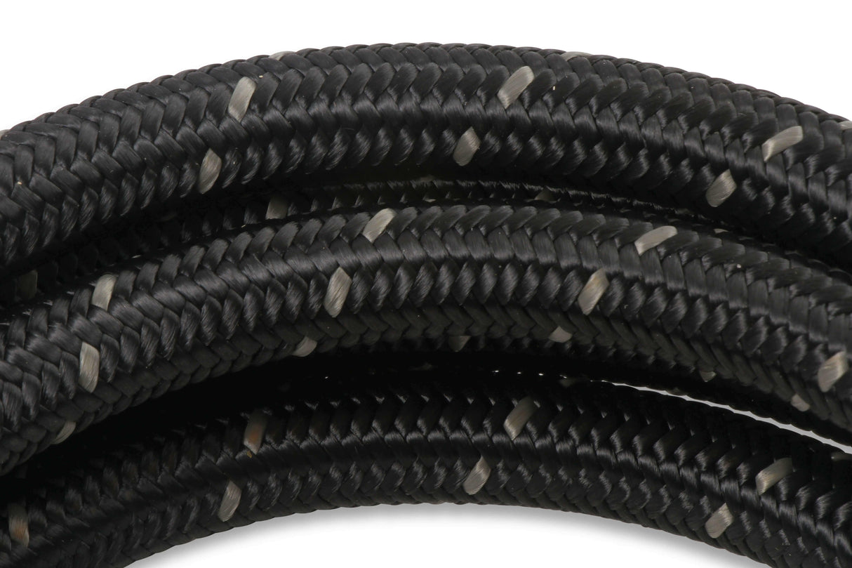 Mr. Gasket black nylon braided hose 8 AN 20 feet rubber 842008