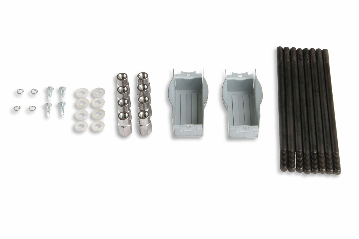 Mr. Gasket cast aluminum ball milled center bolt valve covers polished SBC Chevy 6856G