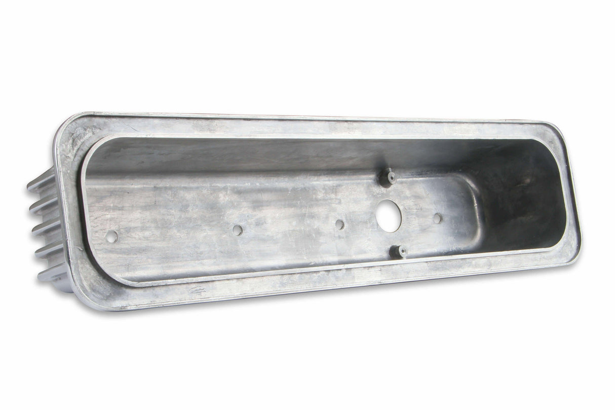 Mr. Gasket cast aluminum ball milled center bolt valve covers polished SBC Chevy 6856G