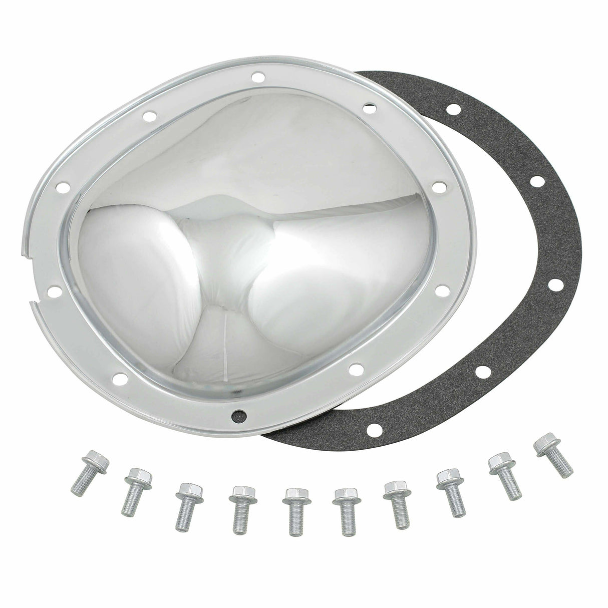 Mr. Gasket chrome differential cover LS engine Chevy steel 9896