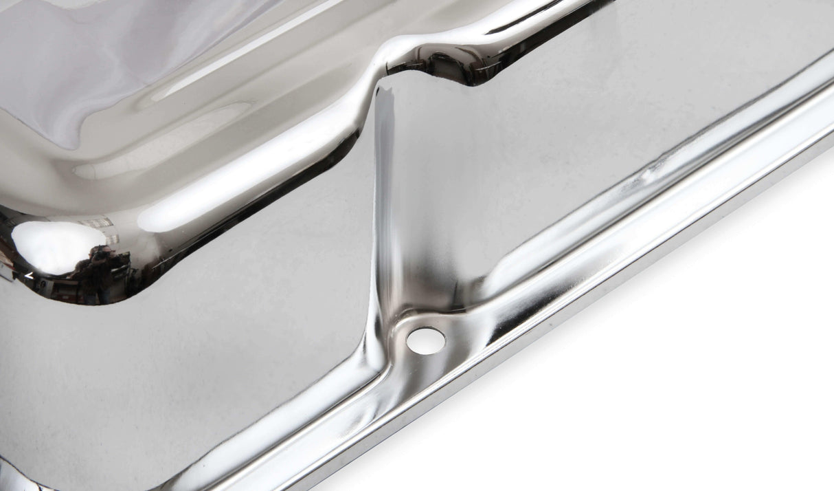 Mr. Gasket chrome tall style valve covers steel 9805