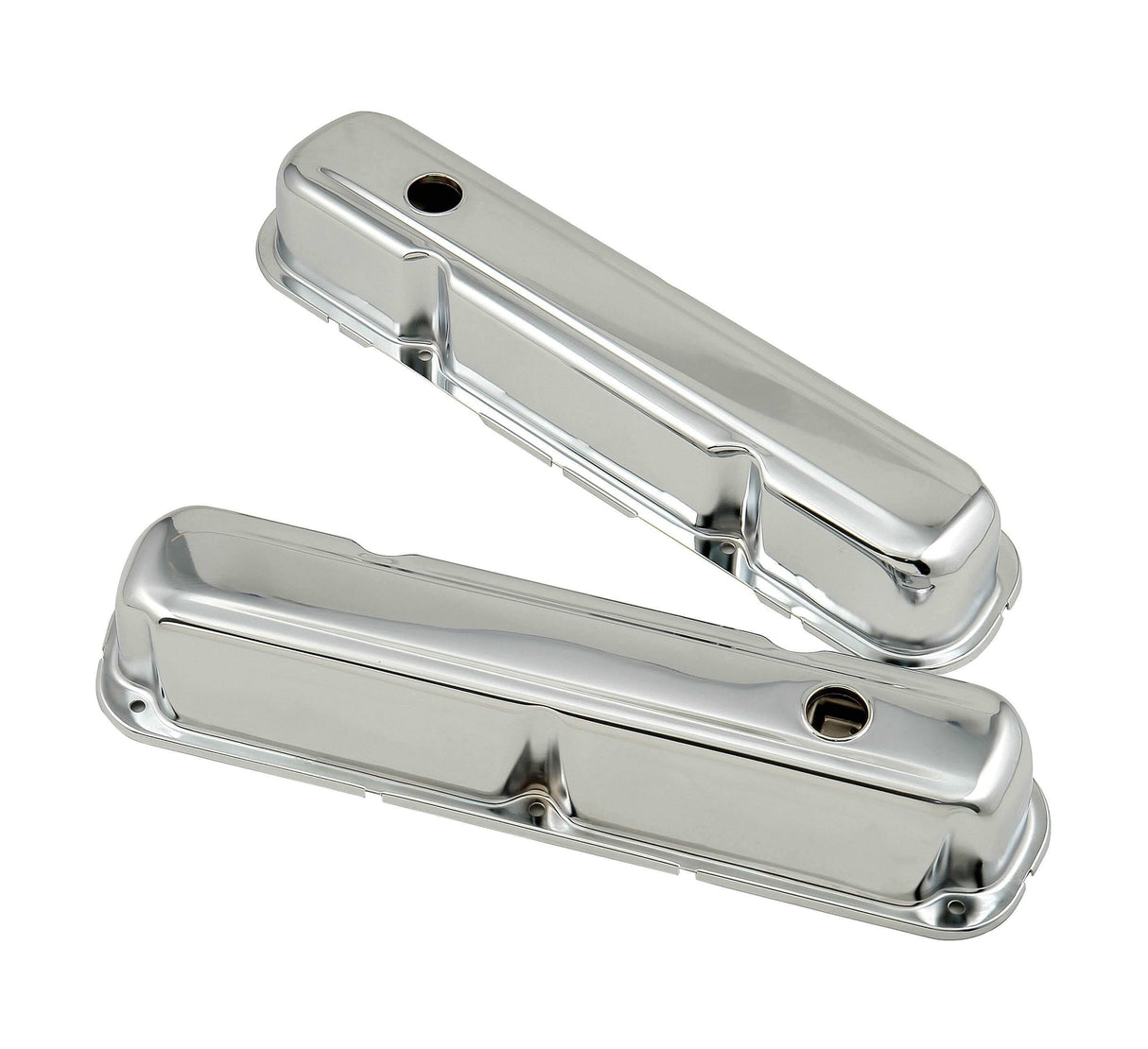 Mr. Gasket chrome tall style valve covers steel 9806
