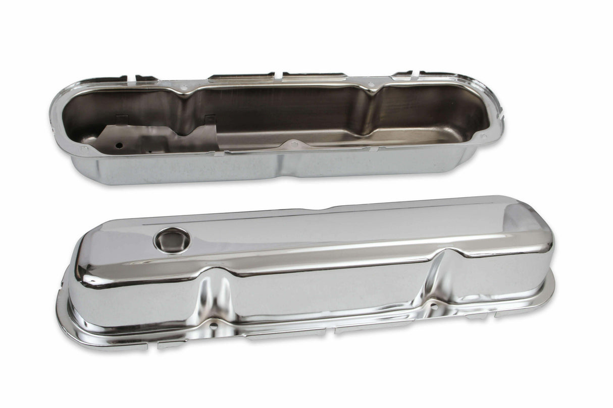 Mr. Gasket chrome tall style valve covers steel 9806