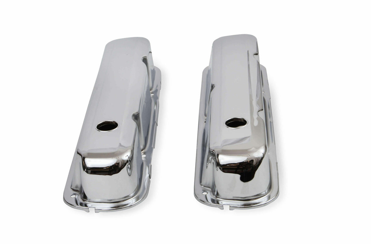 Mr. Gasket chrome tall style valve covers steel 9806
