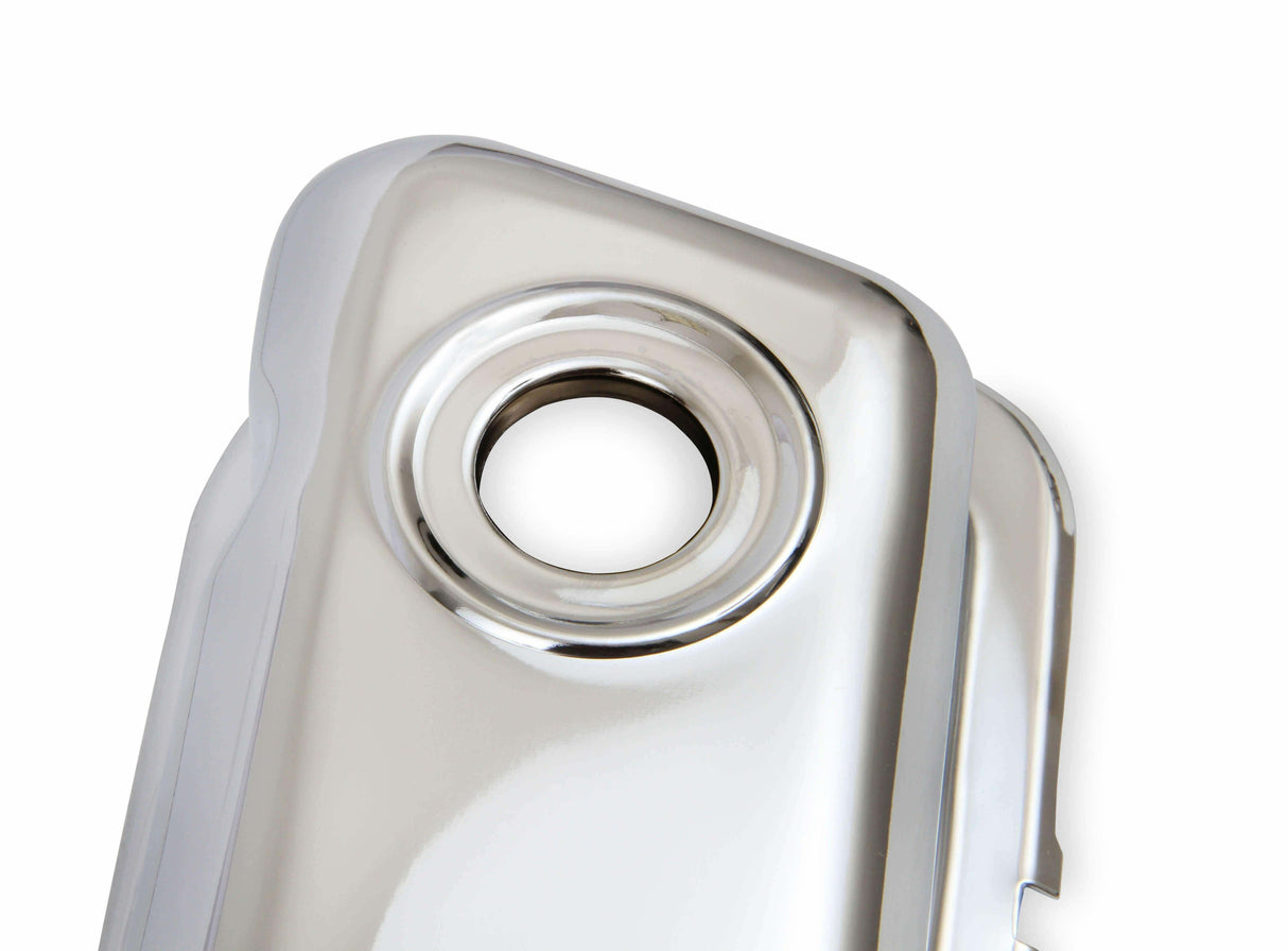 Mr. Gasket chrome valve covers Ford steel 9804