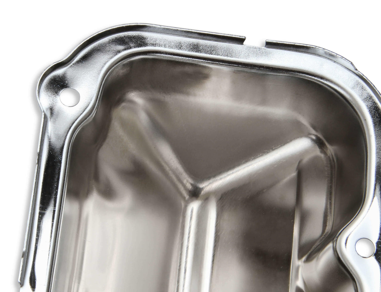 Mr. Gasket chrome valve covers with baffle Ford steel 9413