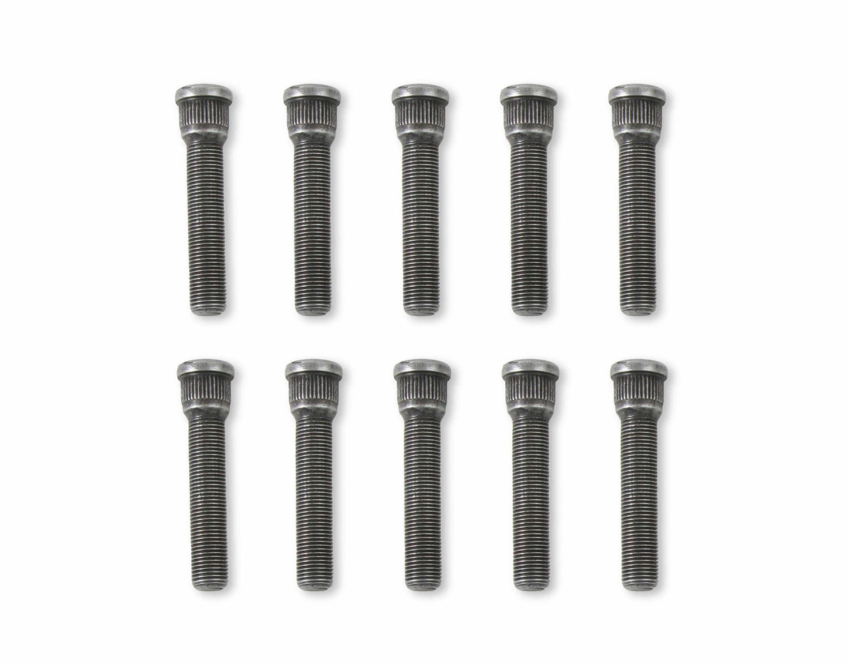Mr. Gasket competition wheel stud set 1/2-20 thread black steel 4311