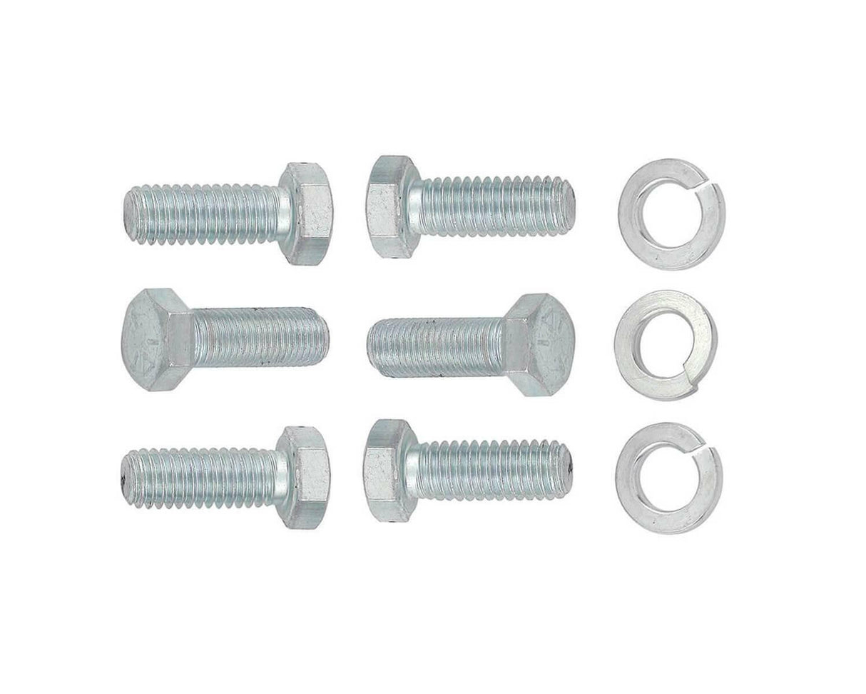 Mr. Gasket crank pulley bolts Chevy zinc steel 5322G