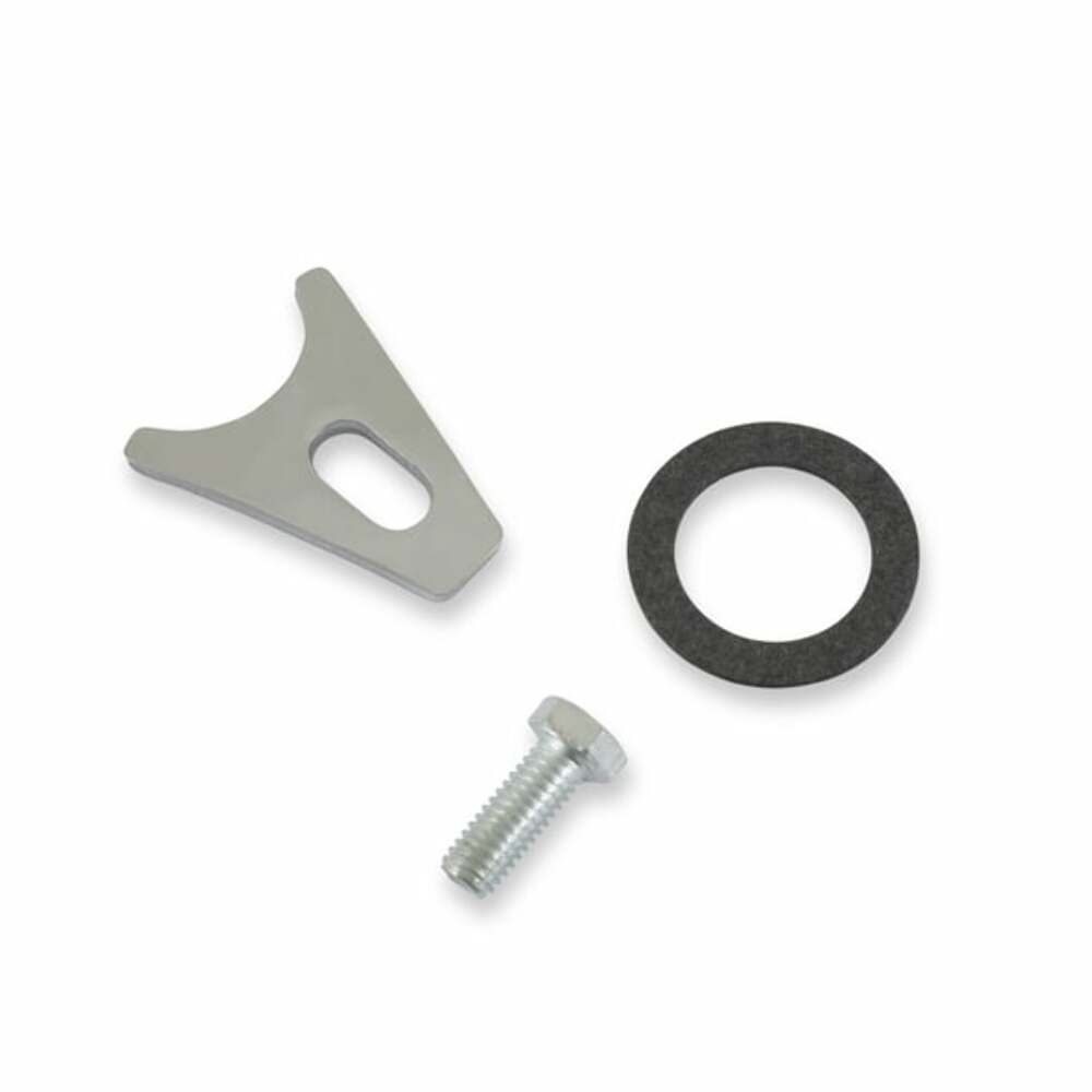 Mr. Gasket distributor hold down clamp chrome 1009MRG Chevy steel 2493