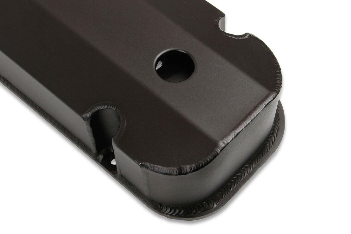 Mr. Gasket fabricated aluminum valve covers black finish 6832BG BBC Ford Chevy 2493