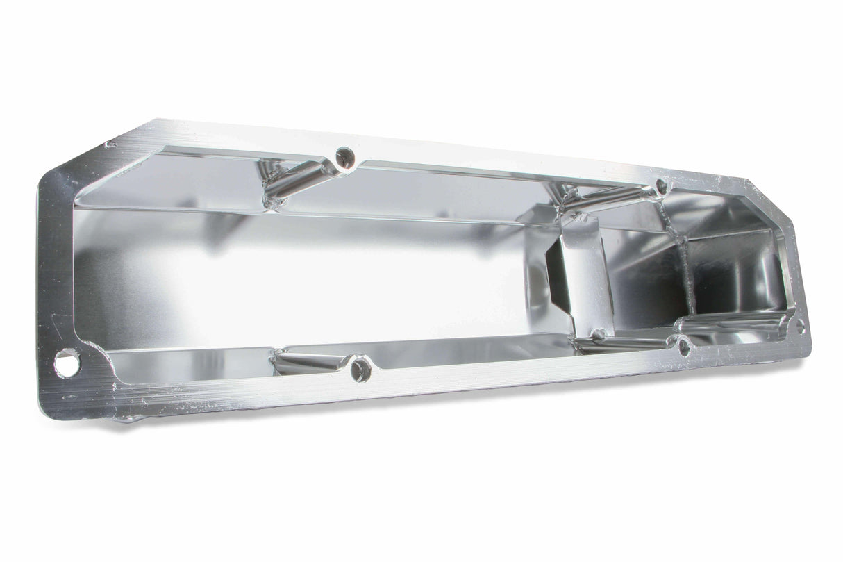 Mr. Gasket fabricated aluminum valve covers silver finish Ford black 6864G
