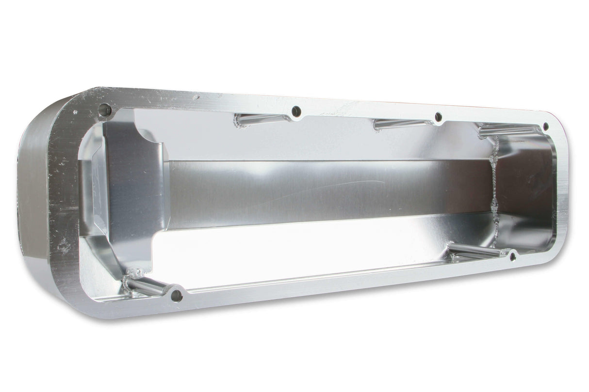 Mr. Gasket fabricated aluminum valve covers silver finish Ford black 6874G
