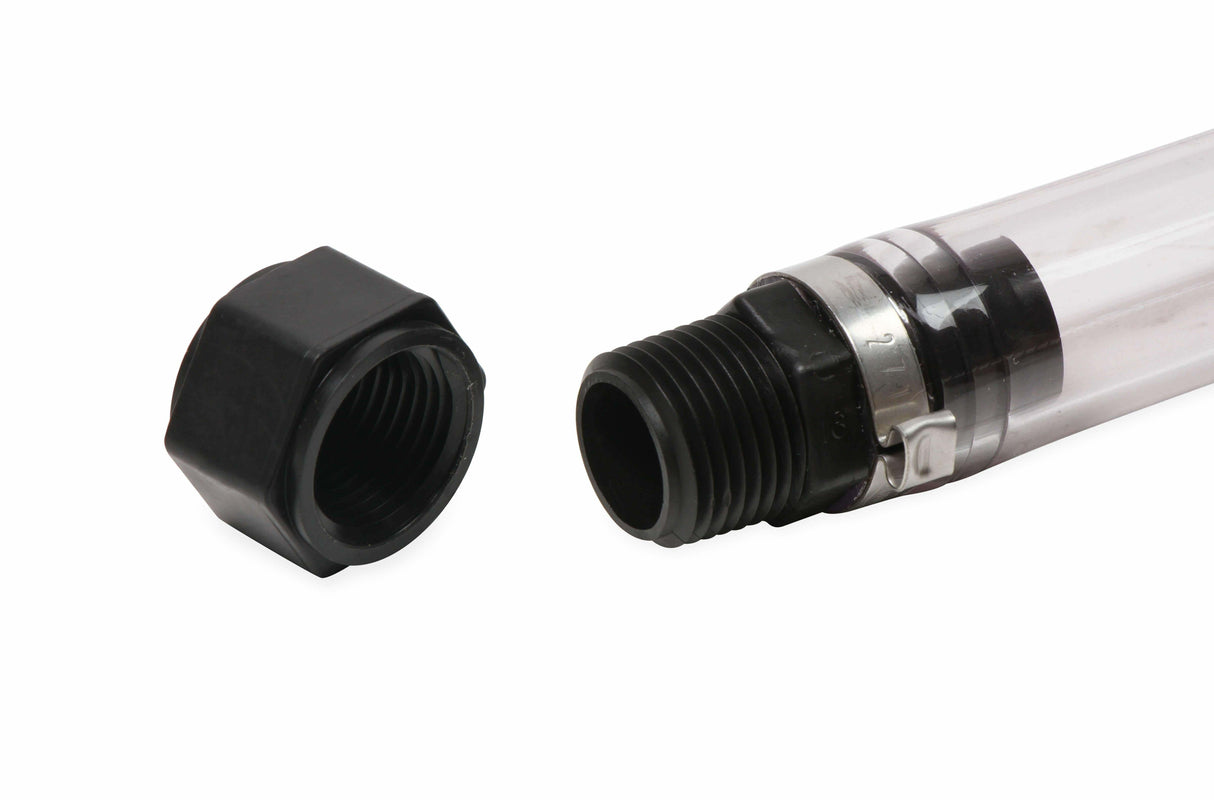 Mr. Gasket filler hose black rubber 36961G