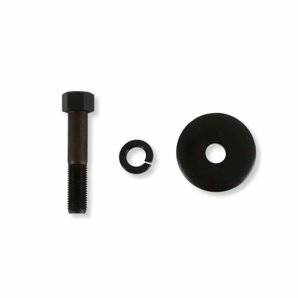 Mr. Gasket harmonic balancer bolt and washer set Chevy black steel 7845